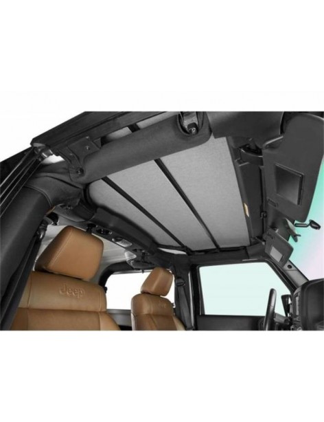 Top Tesin Rideau de voiture Vitre avant Vitre arrière Pare-brise Pare-soleil  Housse d'isolation pour Jeep Wrangler Jk 2007-2017 2/4 Portes Accessoires