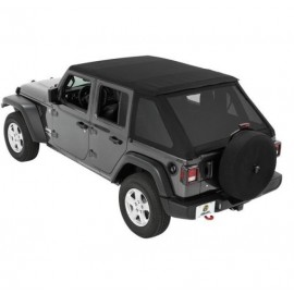 Bâche Bestop Trektop NX Black Diamond Jeep Wrangler JL 4 portes 2018-2022