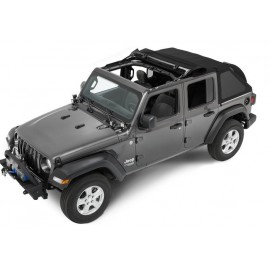 Bâche Bestop Trektop NX Black Diamond Jeep Wrangler JL 4 portes 2018-2022