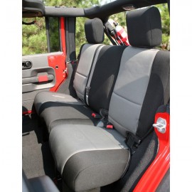 Housses sièges arrière Rugged Rigde Black et Grey Jeep Wrangler JK