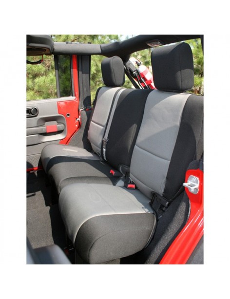 Housses sièges arrière Rugged Rigde Black et Grey Jeep Wrangler JK