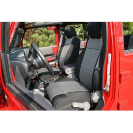 Housses sièges avant Rugged Ridge Black/Grey Jeep Wrangler JK 2007-2010