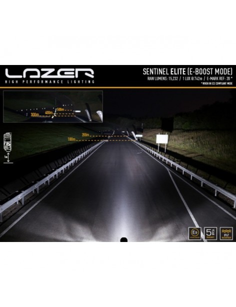 Phare Leds Sentinel Elite 9 pouces Slim Lazer Lamps