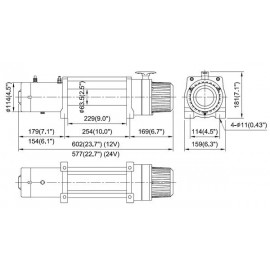 Treuil Come-Up DV9 4082 kg avec câble acier