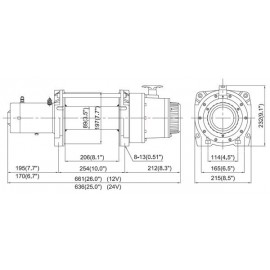 Treuil Come-Up DV12 5443 kg avec câble acier