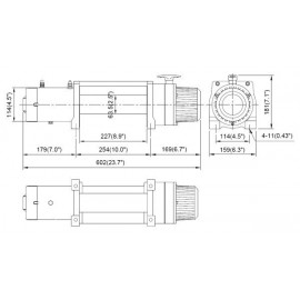 Treuil Come-Up DV9S 4082 kg avec corde synthétique