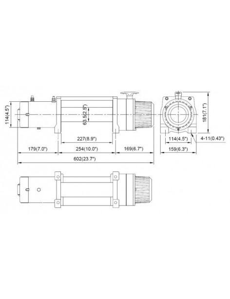 Treuil Come-Up DV9S 4082 kg avec corde synthétique