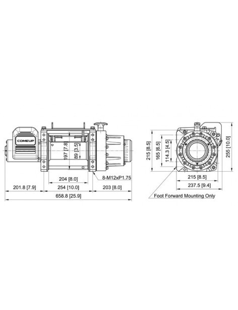 Treuil Come-Up Walrus 16.5 7484 kg 24 volts