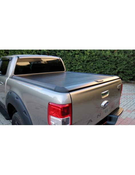 Couvre benne aluminium Top-Roll Linextras Noir Ford Ranger Double Cabine 2016-2022