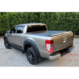 Couvre benne aluminium Top-Roll Linextras Noir Ford Ranger Double Cabine 2016-2022