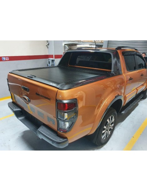 Couvre benne aluminium Top-Roll Linextras Noir Ford Ranger Wildtrak 2016-2022