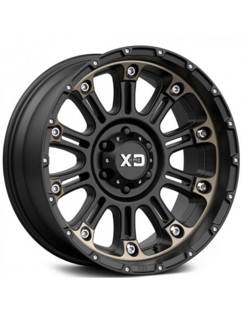 Jante aluminium KMC XD829 Hoss 2 Satin Black Machined Dark Tint