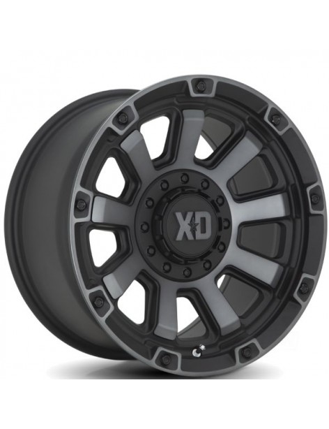 Jante aluminium KMC XD852 Gauntlet Satin Black Gray Tint