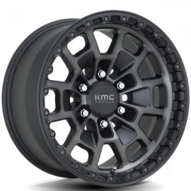 Jante aluminium KMC KM718 Summit Satin Black Gray Tint