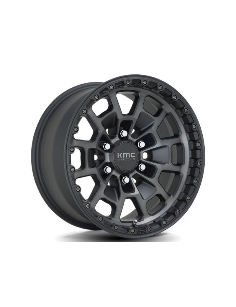 Jante aluminium KMC KM718 Summit Satin Black Gray Tint