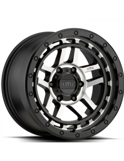 Jante aluminium KMC KM540 Recon Satin Black Machined