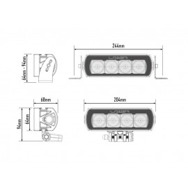 Barre LED Lazer Lamps ST-4 Evolution