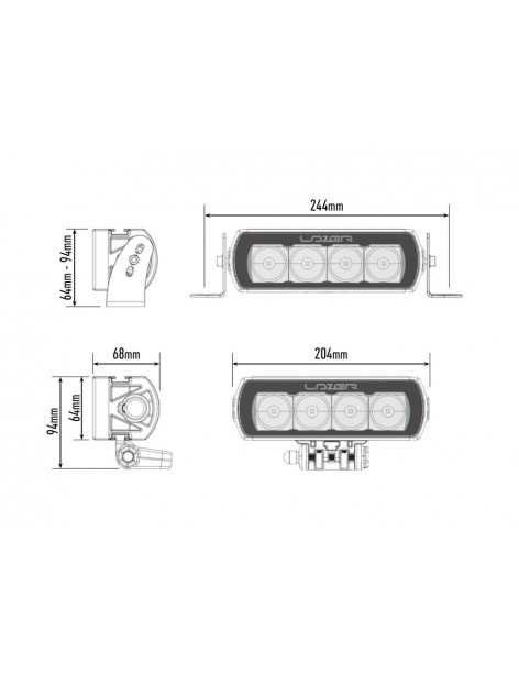 Barre LED Lazer Lamps ST-4 Evolution