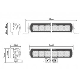 Barre LED Lazer Lamps ST-8 Evolution