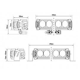 Barre LED Lazer Lamps Triple-R 4