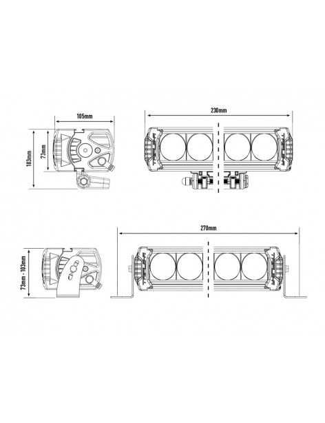 Barre LED Lazer Lamps Triple-R 4