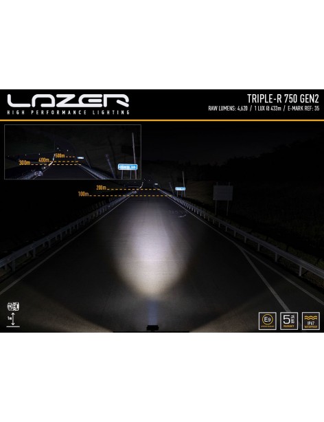 Barre LED Lazer Lamps Triple-R 4