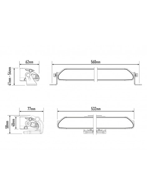 Barre LED Lazer Lamps Linear-18 pour 4x4/Pick-up/SUV