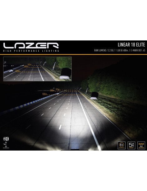 Barre LED Lazer Lamps Linear-18 Elite pour 4x4/Pick-up/SUV