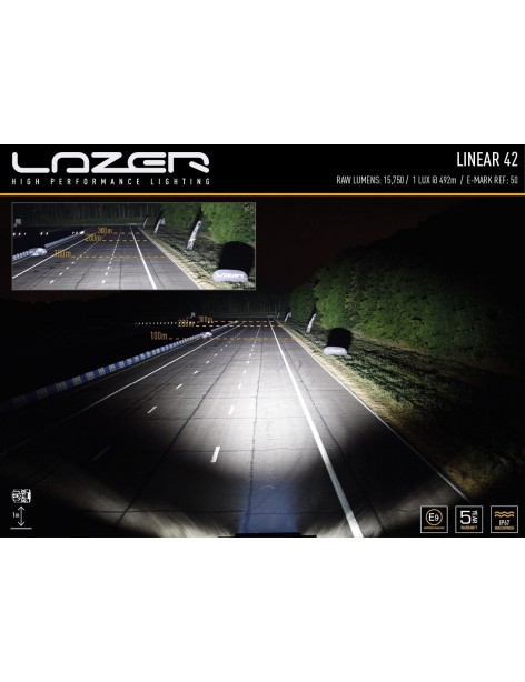 Achetez Lazer - BARRE LEDS LONGUE PORTEE 42 WATT ST-4 LAZER au meilleur  prix chez Equip'Raid