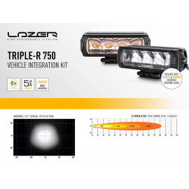 Kit intégration barres LED Lazer Lamps sur calandre de Land Rover Discovery 4 2014-2017