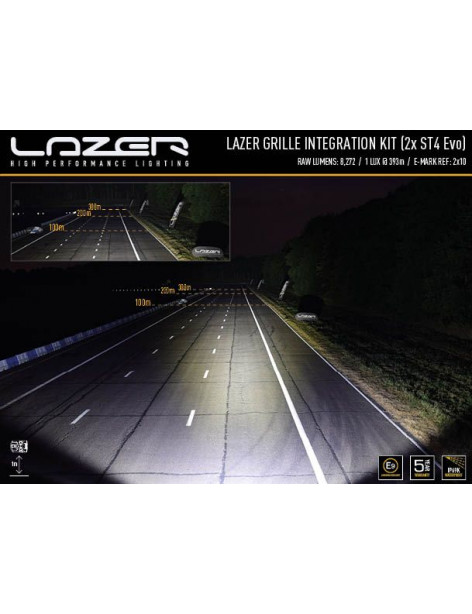 Kit intégration barres LED Lazer Lamps sur calandre de Toyota LC70