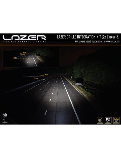 Kit intégration barres LED Lazer Lamps sur calandre de Dodge Ram 2019+