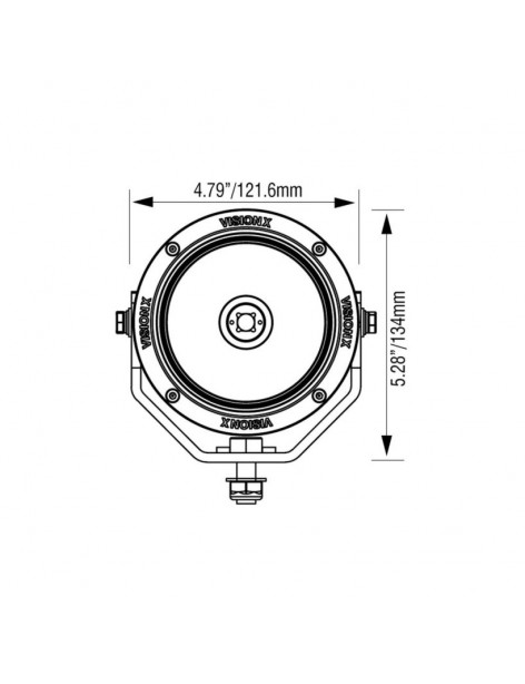 Phare single LED Cannon CG2 4.7" Vision X