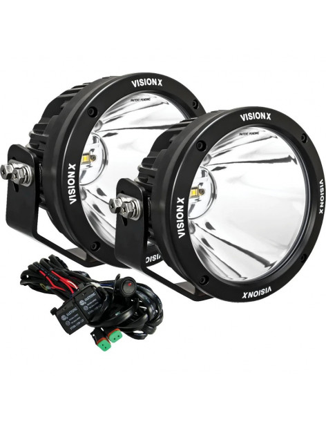 Kit phares single LED Cannon CG2 6.7" Vision X