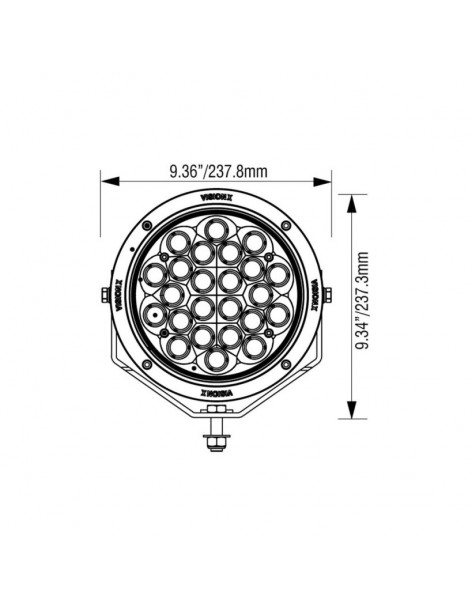 Phare multi LED Cannon CG2 8.7" Vision X