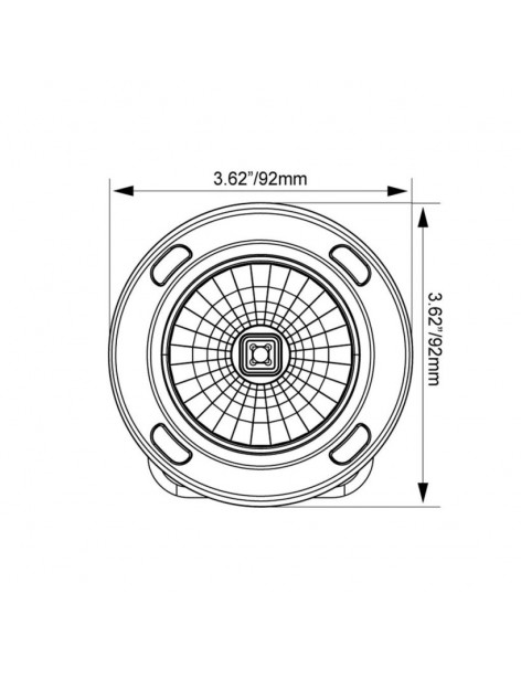 Phare LED Optimus Halo Black 10 Watts Vision X