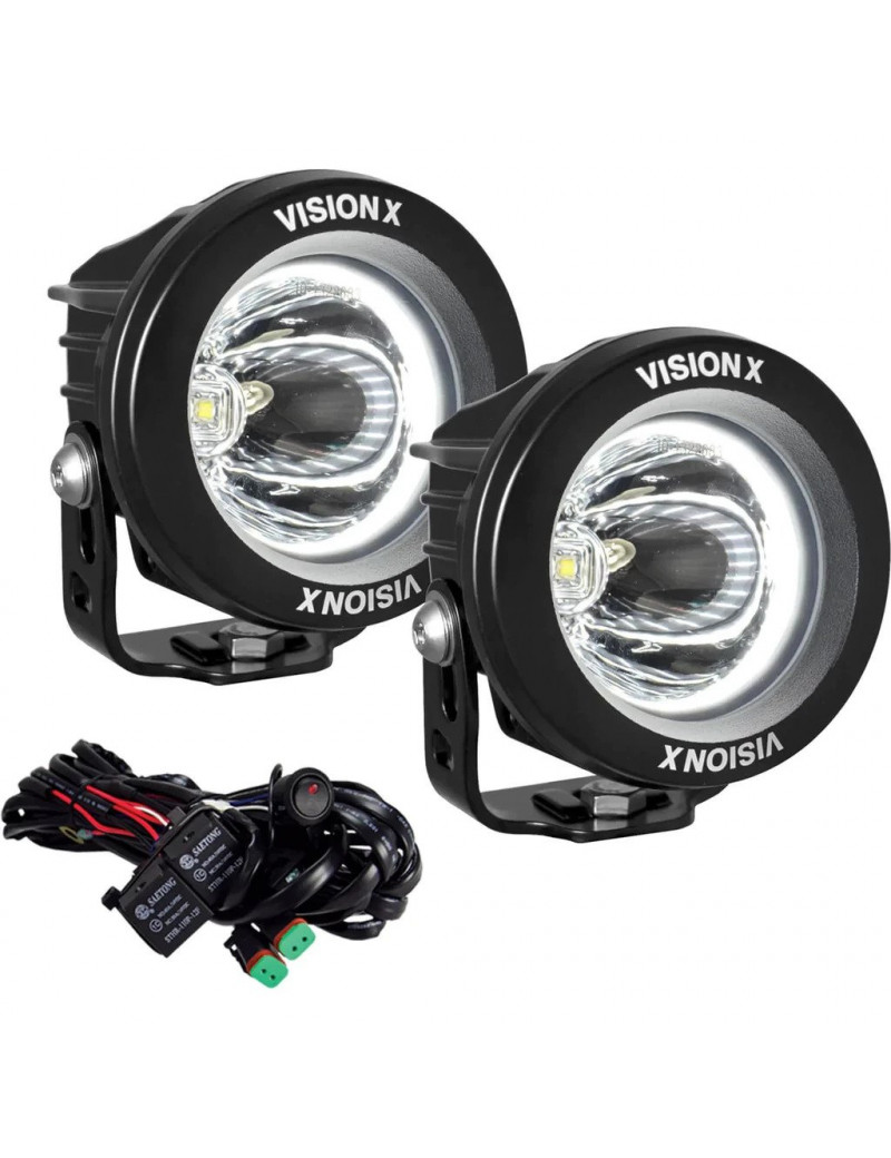 Kit Phares LED Optimus Halo Black 10 Watts Vision X