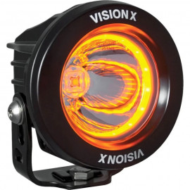 Phare LED Optimus Halo Ambre Black 10 Watts Vision X