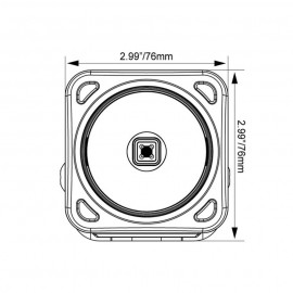 Phare LED Optimus Square Halo Black 10 Watts Vision X