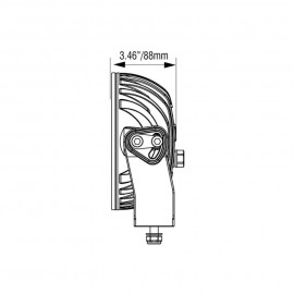 Phare LED Cannon 6.7" 80 watts Adventure Vision X