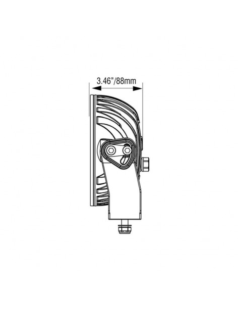 Phare LED Cannon 6.7" 80 watts Adventure Vision X