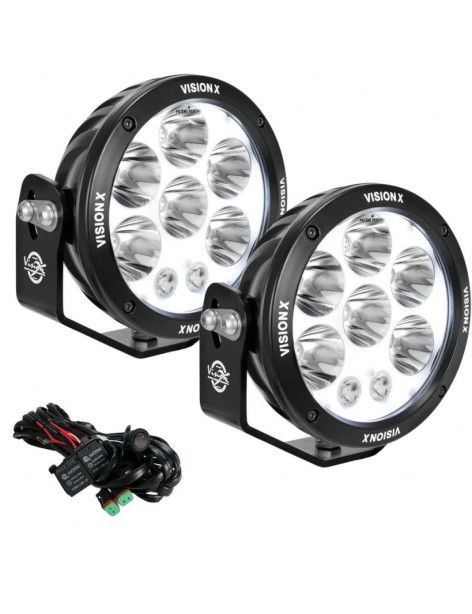 Kit phares LED Cannon 6.7" 160 watts Adventure Vision X