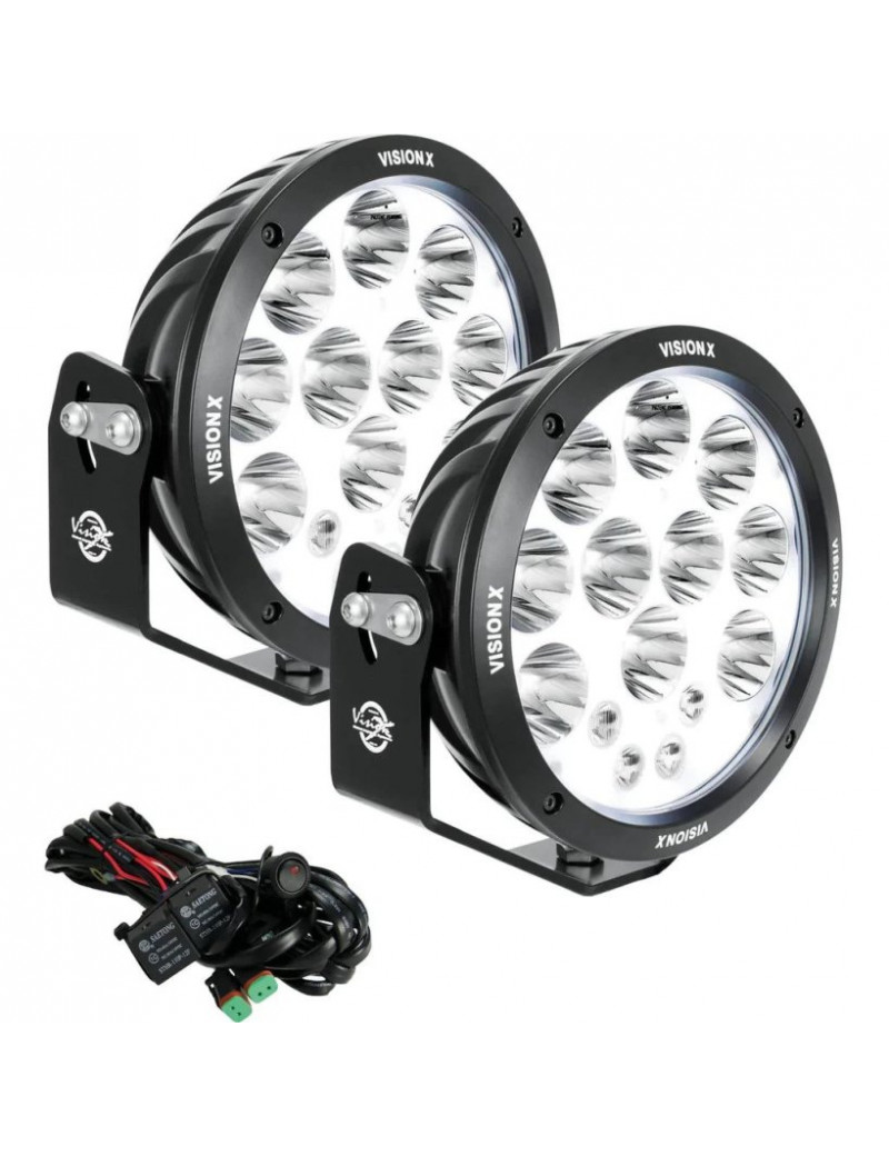 Kit phares LED Cannon 8.7" 120 watts Adventure Vision X