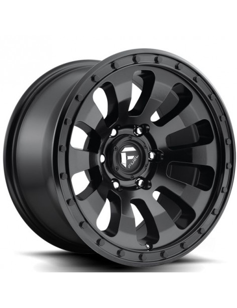 Jante Fuel Tactic D630 Matte Black 17-18 pouces Jeep Wrangler