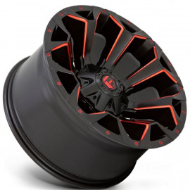 Jante aluminium Fuel Assault D787 Matte Black Red Milled