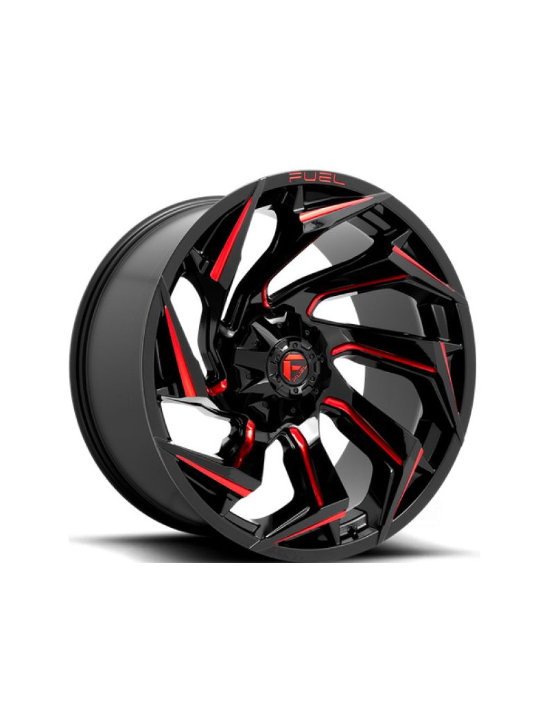 Jante aluminium Fuel Reaction D755 Gloss Black Milled Red Tint