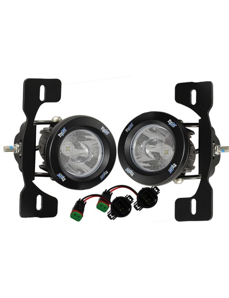 Kit Fog Light Vision X pour pare-chocs origine Jeep Wrangler JK 2007-2009