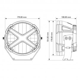 Phare LED X-Type 7" LTPRTZ