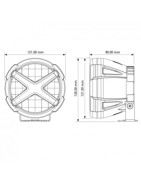 Phare LED X-Type 5" LTPRTZ