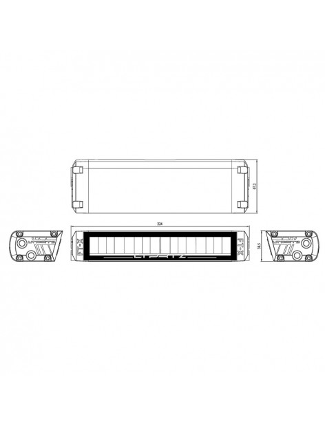 Barre LED Flat-X 9" 31 Watts LTPRTZ